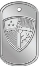 Conquest Dog Tag with Conquest Shield